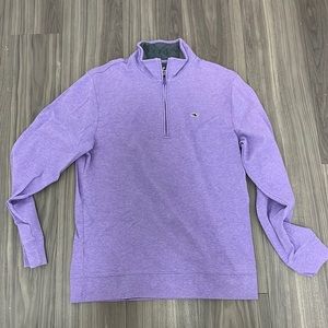 Men’s Purple Vineyard Vines Saltwater Quarter zip- medium